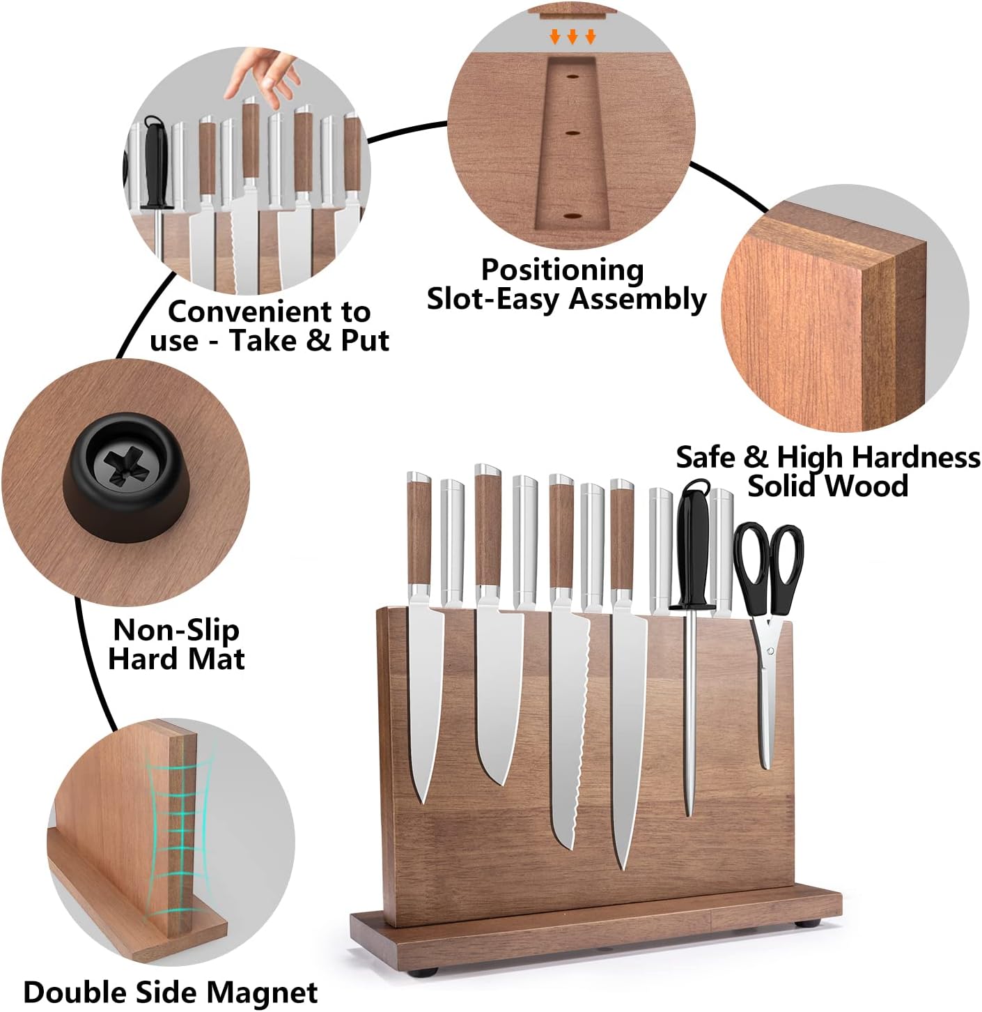 Magnetic Knife Holder Block