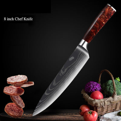 Hand Forged 67 Layers Resin Chef Knife Set