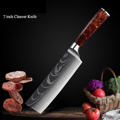 Hand Forged 67 Layers Resin Chef Knife Set