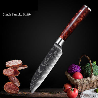 Hand Forged 67 Layers Resin Chef Knife Set