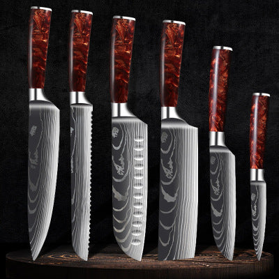 Hand Forged 67 Layers Resin Chef Knife Set